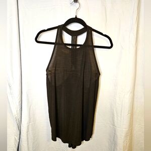 G124. Athleta Incline "Power of She" T-Back Tank in Black - Size S